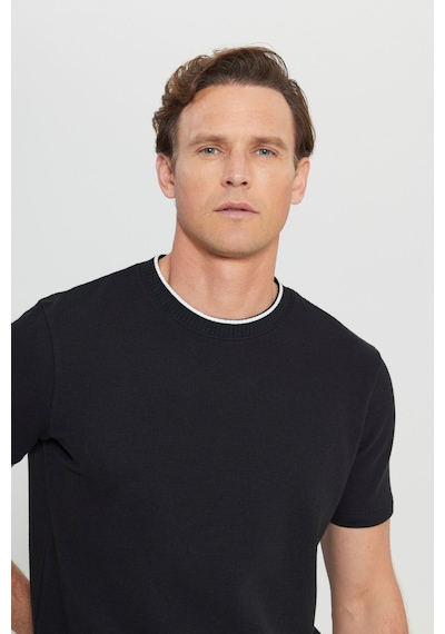 Altınyıldız Classıcs Erkek Sıyah Pamuklu Slim Fit Dar Kesim Polo Yaka Jakarlı Esnek Tişört SIYAH Altınyıldız Classıcs Erkek Sıyah Pamuklu Slim Fit Dar Kesim Polo Yaka Jakarlı Esnek Tişört SIYAH