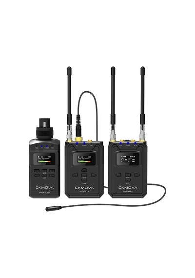 Ckmova Vocal M V4 UHF Çift Kanallı 1 Alıcı 2 Vericili  Mikrofon