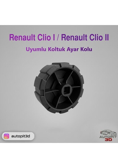 Renault Clıo I / Clıo Iı Uyumlu Koltuk Ayar Kolu Siyah