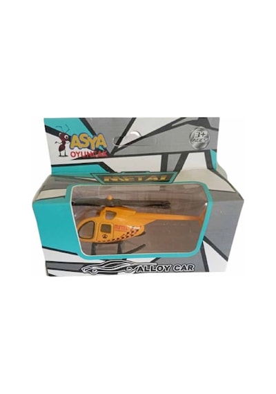 Asya Oyuncak Tekli Metal Helikopter 1688-7f-sarı Çok Renkli