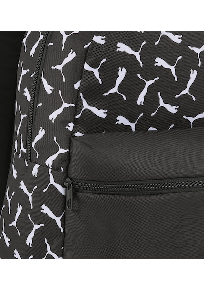 Puma Phase Aop Backpack Unisex Puma Desenli Sırt Çantası 9116901 Siyah