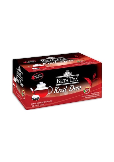 Beta Tea Kızıl Dem Siyah Demlik Süzen Poşet 100 x 3.2 G