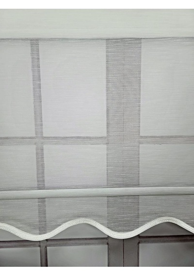 Bbb Keten Kumaş Çift Mekanizmalı Tül Stor Perde Ekru Renk Tsk3002 Ekru