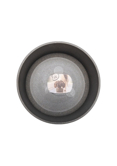 Beeztees Dbl Köpek Mama Su Kabı, Bambu, Antrasit, 21cm, 1430ml