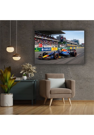 Formula 1 Motors Temalı Dekoratif Cam Tablo -26