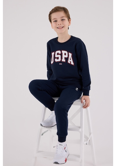 U.S. Polo Assn. Lisanslı Erkek Çocuk Alt Üst 2 Parça Eşofman Takımı Us2227 Lacivert