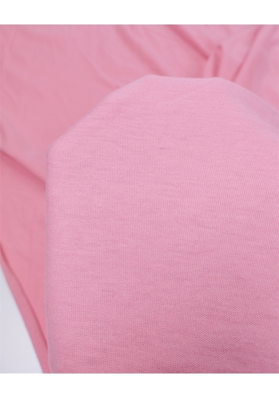 Pembe Renkte Yumuşak Ama Pamuk Pamuk Süprem Penye Kumaş Tişörtlük & Elbiselik En: 170cm-12397