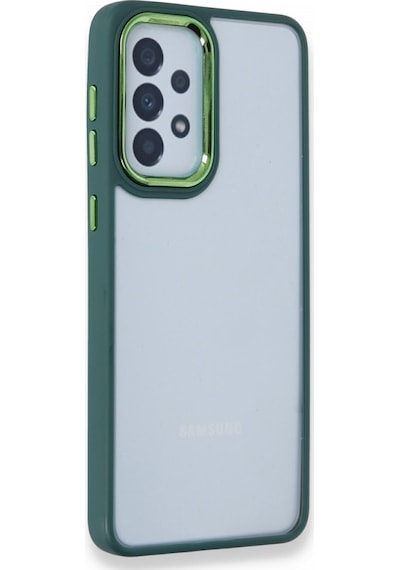 Samsung Uyumlu Galaxy A53 Kılıf Luna Lens Kamera Çerçeveli Silikon Kapak