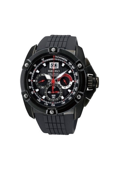 Seiko Velatura Spc077p1 Modeli Siyah Silikon Kordon Siyah