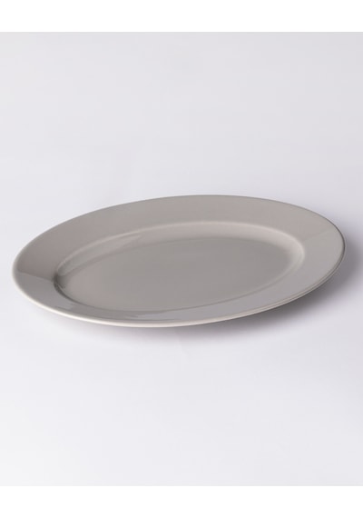 Madame Coco Nuit Kayık Tabak - Gri - 25 Cm 8684427205709