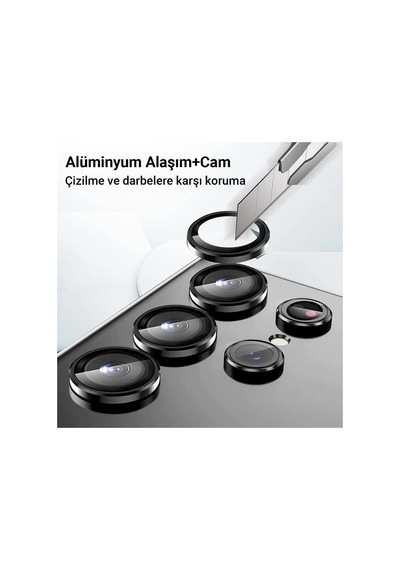 Samsung Galaxy Z Fold 5 Valdez Metal Kamera Lens - Siyah Belirtilmemiş