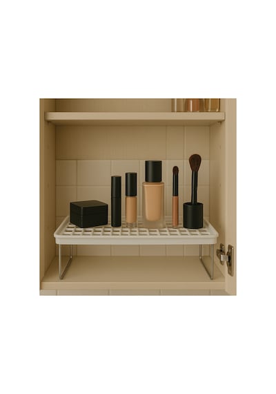 Modern Mutfak Rafı Metal Ayaklı Çok Amaçlı Organizer 1 Adet Beyaz