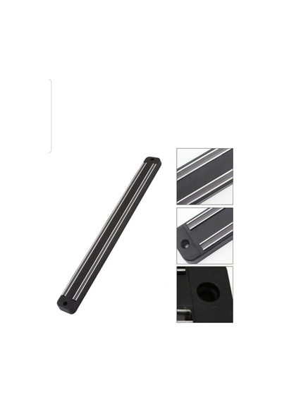Mıknatıslı Paslanmaz Duvar Bıçak Askısı Standı 33 Cm Aparat Metal Gri Diğer