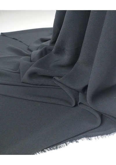 Simsiyah Renkte Krep Kumaş En 135 Cm X Boy 360 Cm -9631 Renkli