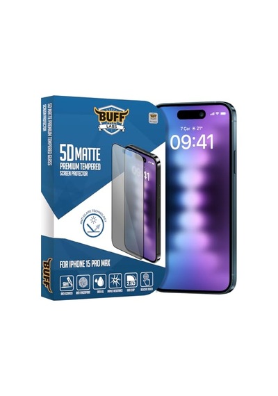 İphone 15 Pro Max İle Uyumlu 5d Mat Ekran Koruyucu, Bf2306