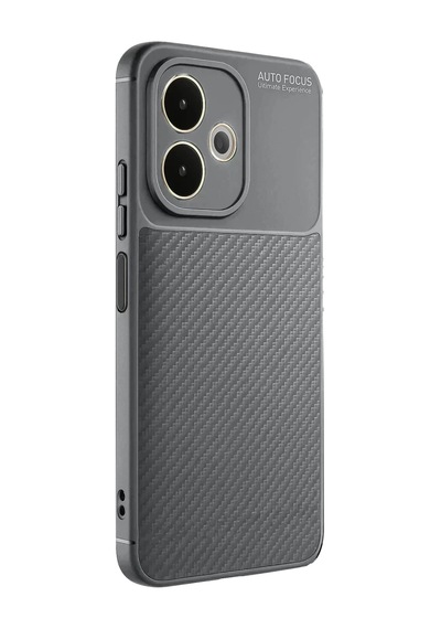 Oppo A5 Pro 4g Uyumlu Kılıf Auto Focus Karbon Kapak - Gri