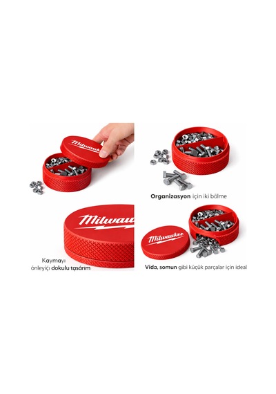 Çift Bölmeli Vidalı Organizer Kutu 100x40 Mm Sert Plastik Dayanıklı Saklama Kutusu
