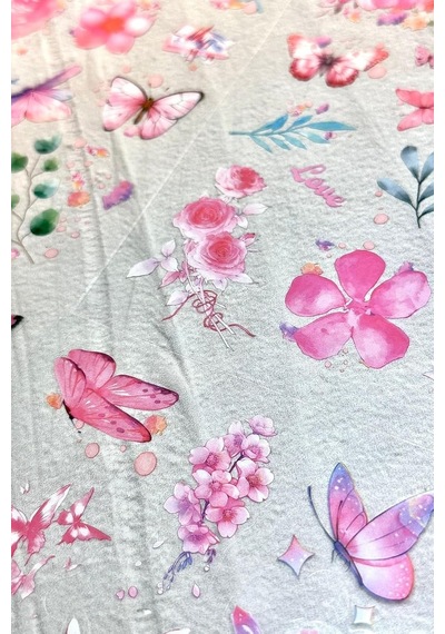 Kolbi Craft 4 Sayfa 60 Adet Şeffaf Pembe Kelebek Çiçek Sticker Bullet Journal Scrapbook Laptop Ajanda Planlayıcı