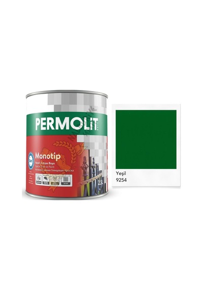 Permolit Monotip Astarlı Antipas Boya Yeşil 0.75 Lt.