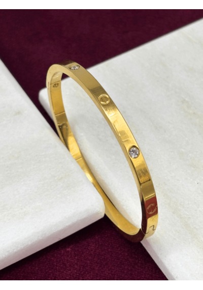 Taşlı Gold Kelepçe Gold
