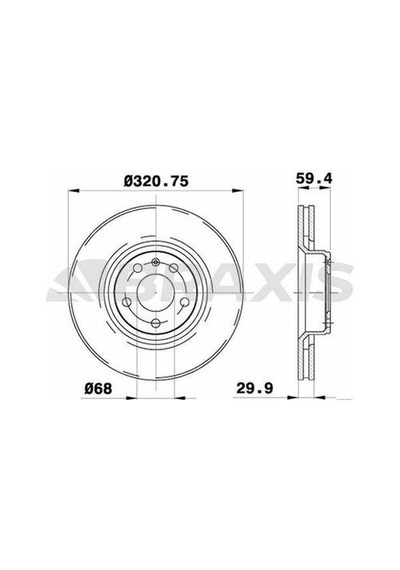 Braxis Ad0182 Ön Fren Aynası Havalı Audi A6 A8 2.0 2.4 2.7 2.8 3.0 3.2 4.2 6.0 Tdı Fsı Tfsı 02- 4e0615301ad