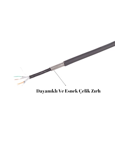 Irenıs 30 Metre Cat6a U/ftp Flexarmor Esnek Zırh Kablo