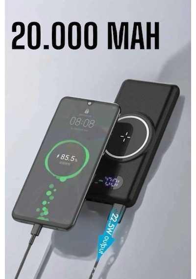 Powerbank Taşınabilir 10.000 Mah Hızlı Şarj Dijital Göstergeli Çok Renkli