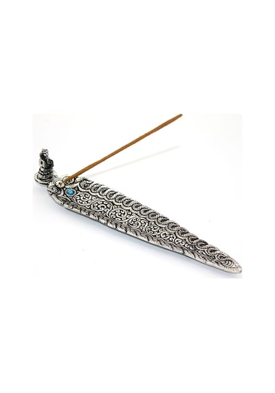 2 Adet Metal Kayık Ganeşa Tütsülük Metal Kayık Tütsülüğü, Ganeşa Figürlü Dekoratif Tütsü Tutucu, Incense Holder