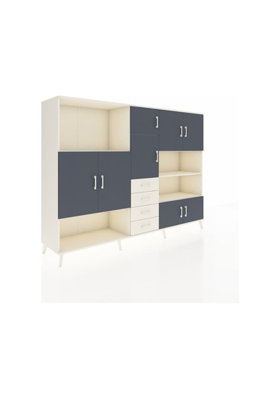 Hyperion Dolap 9 Raflı 4 Çekmeceli 8 Kapaklı 220x44x163 Aytaşı-an Aytaşı-antrasit/aytaşı Hyperion Dolap 9 Raflı 4 Çekmeceli 8 Kapaklı 220x44x163 Aytaşı-an Aytaşı-antrasit/aytaşı