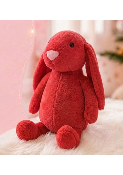 Uyku Arkadaşım Uzun Kulak Bunny Peluş Tavşan 65 Cm Nar Çiçeği Genel