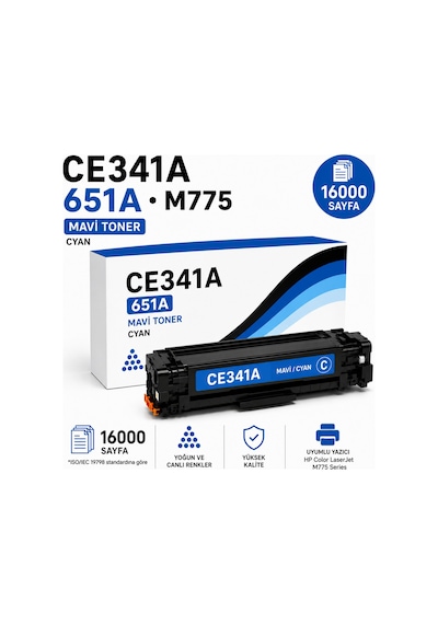 Hp Ce341a-651a-m775 Mavi 16000 Sayfa