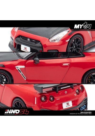 Inno 1/64 Nissan Gt-r R35 Nismo Red Çok Renkli
