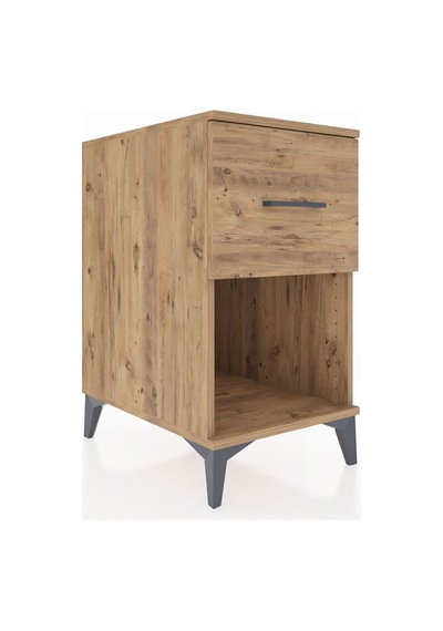 Kronos Komodin Tek Çekmeceli 44x59x80 Çam-çam Çam