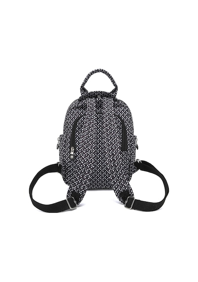 Smart Bags Günlük Küçük Boy Su Geçirmez Krınkıl Kumaş Kadın Sırt Çantası Siyah/beyaz