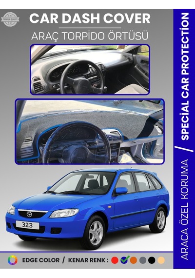 Mazda 323 Bj Hatchback 1998-2003 Torpido Örtüsü Panel Koruma Torpido Koruma Tam Uyum Uv Koruma - 118 Stiloto
