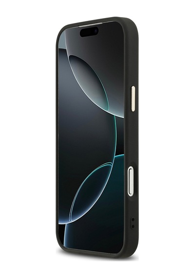 Apple Uyumlu iPhone 17 Pro Max  Kılıf Dkny Lisanslı M-safeli 3d Yazılı Checkere Pattern Kapak Siyah Siyah