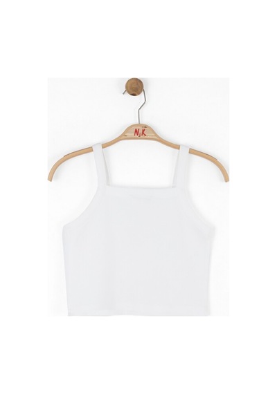 Xo Kids Kız Çocuk Askılı Bluz 10-16 Yaş 38822 Ekru