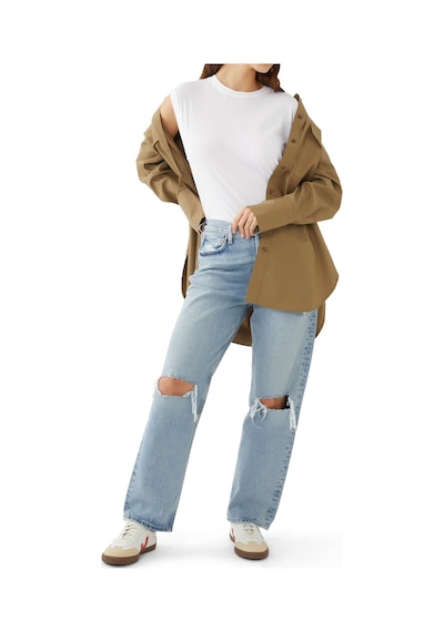 Agolde 90'lar Esintili Yüksek Bel Kot Pantolon Light Blue