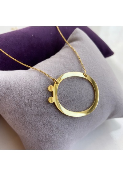 Simurg Jewellery Altın Kaplama Gümüş A Kolye