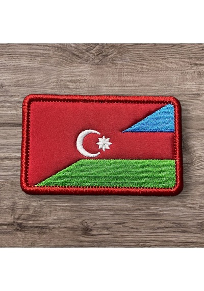 Dükkan Design Türkiye Azerbaycan Kardeşlik Patch Kırmızı