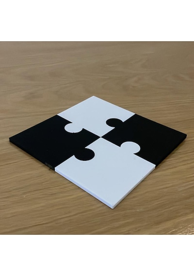 4 Parça Puzzle Bardak Altlığı
