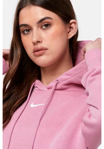 Nike Sportswear Phoenix Fleece Pullover Hoodie Kadın Kapüşonlu Sweatshirt Pembe Pembe