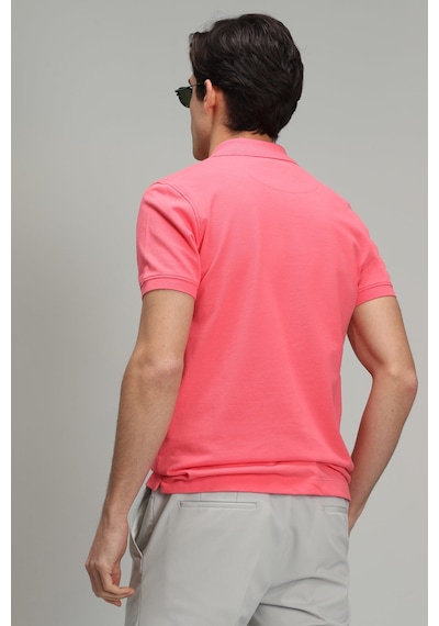 Lufian Erkek Laon Spor Polo Yaka T-Shirt 627111040091 Şeker Pembe Açık Pembe