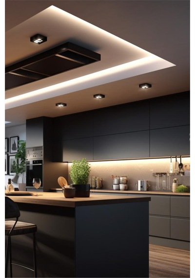 Uzun 120 Cm Led Mutfak Banyo Tezgah Dolap Üstü Aydınlatma Işık Beyaz