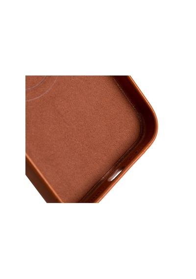 Bloomcase Premium Mono Urban Tan Apple iPhone Uyumlu 17 Pro Max/ 18 Pro Max 6.9" Hakiki Deri Magsafe Kılıf Taba