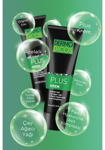 Tto Dermodicos Plus Gece Kremi 30 Ml Akne ve Leke Karşıtı Çay Ağacı Yağlı (%20 Azelaik Asit)