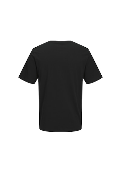 Jack & Jones Erkek Gögüs Logo Baskili Tisört - Catskills - 12297891 Siyah