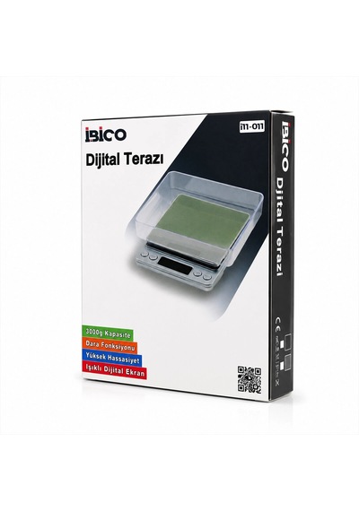 Superıor Mını I-2000 3000gr/0.1gr Mini 10.5x13cm Hassas Tartı - Terazi Şeffaf Pls.kapak Pilli Bx40