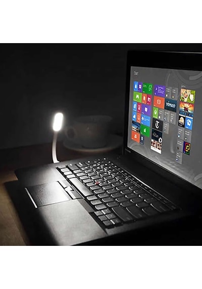 Usb Led Lamba 15cm Beyaz Renk Işık Portatif Taşınabilir Gece Lambası Masa Aydınlatma Kamp Bilgi