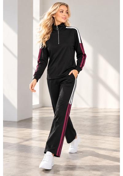 Duygu Altıntaş Kadın Siyah Şerit Detaylı Fermuarlı Eşofman Takımı Spor Ve Günlük Şık Tasarım Siyah - 928052314 Siyah - 928052314 Siyah Duygu Altıntaş Kadın Siyah Şerit Detaylı Fermuarlı Eşofman Takımı Spor Ve Günlük Şık Tasarım Siyah - 928052314 Siyah - 928052314 Siyah